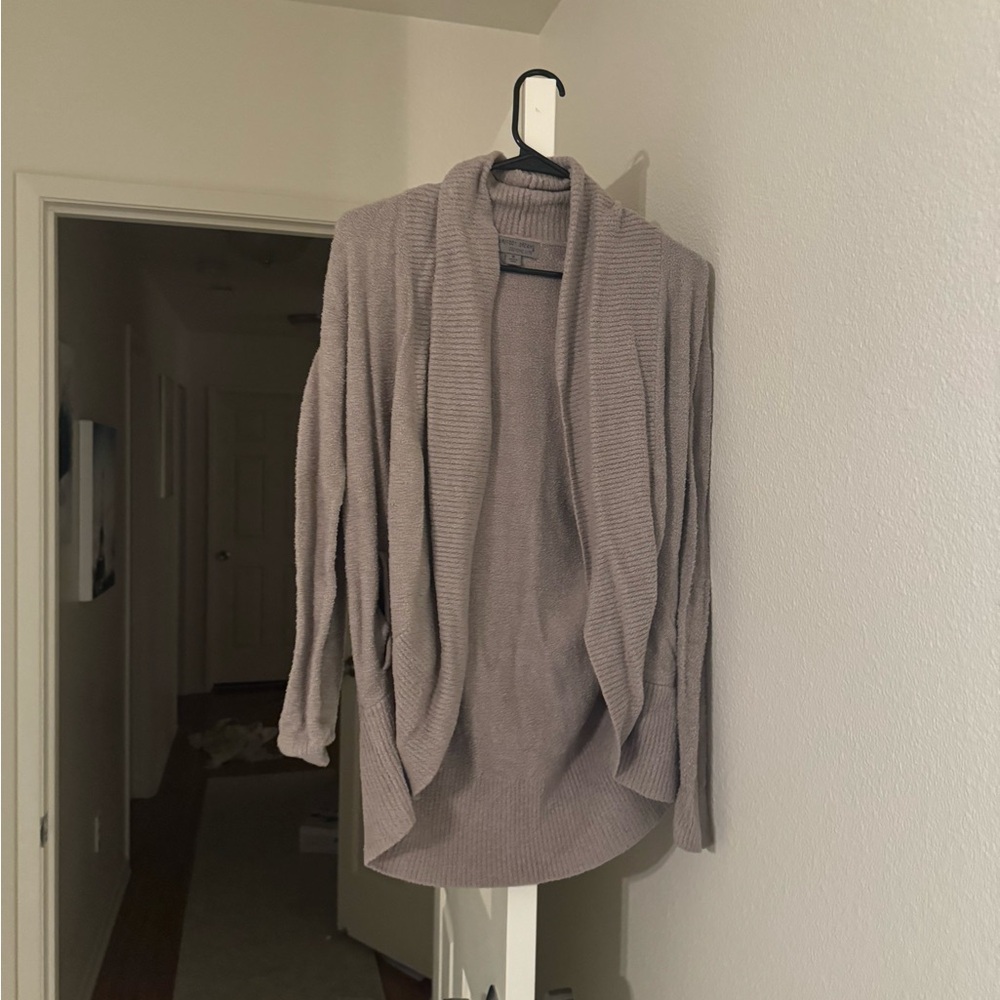 Barefoot Dreams Cozy Chic Lite Cardigan in Taupe